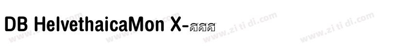 DB HelvethaicaMon X字体转换